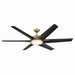 Minka Aire - F866L-HBR/CL - 65" Ceiling Fan - Deco - Heritage Brass