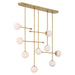 Minka-Lavery - 10149-732 - Nine Light Linear Chandelier - Ursolus - Legacy Brass