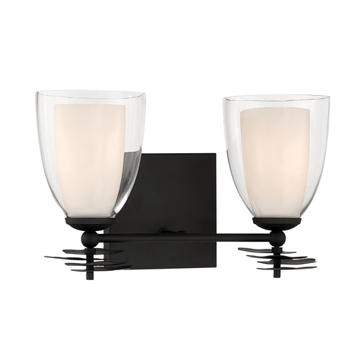 Minka-Lavery - 10252-899 - Two Light Vanity - Elowen - Dark Matte Black