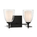 Minka-Lavery - 10252-899 - Two Light Vanity - Elowen - Dark Matte Black