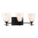 Minka-Lavery - 10253-899 - Three Light Vanity - Elowen - Dark Matte Black