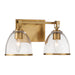 Minka-Lavery - 15022-791 - Two Light Vanity - Wynnfrost - Brushed Gold