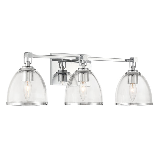 Minka-Lavery - 15023-77 - Three Light Vanity - Wynnfrost - Chrome