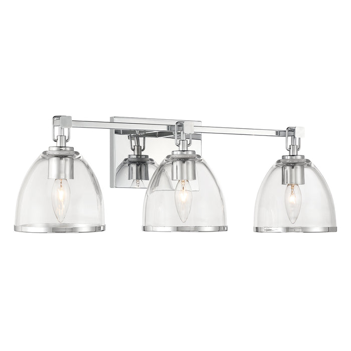 Minka-Lavery - 15023-77 - Three Light Vanity - Wynnfrost - Chrome