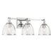 Minka-Lavery - 15023-77 - Three Light Vanity - Wynnfrost - Chrome
