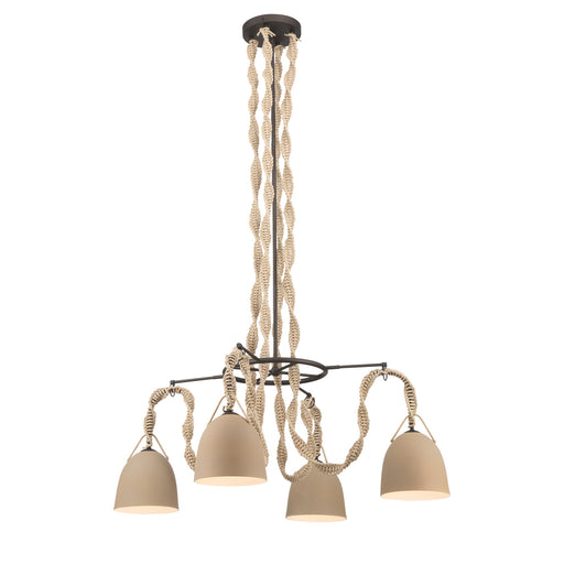 Cordón Four Light Pendant Dark Bronze