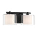 Minka-Lavery - 2062-899 - Two Light Vanity - Seville - Dark Matte Black