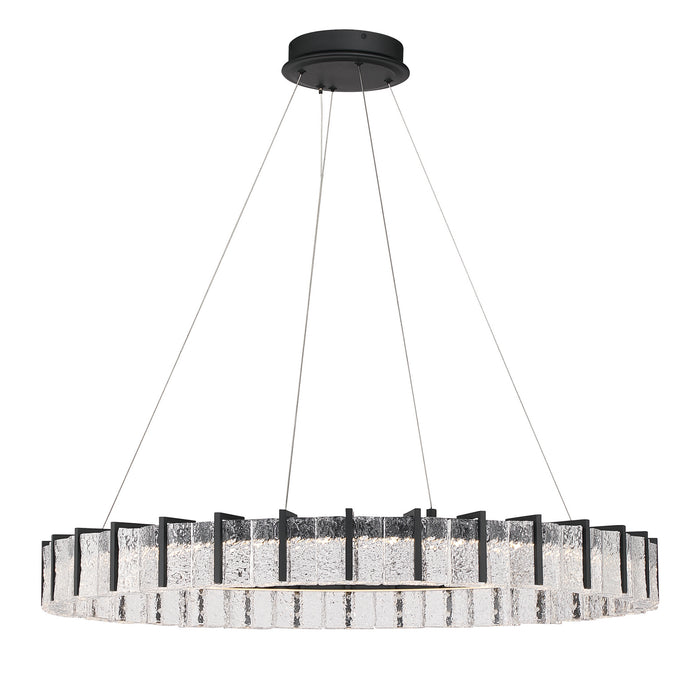 Minka-Lavery - 2416-899-L - LED Pendant - Sevryn - Dark Matte Black
