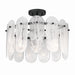 Minka-Lavery - 2596-899 - Three Light Semi-Flush Mount - Oldmill - Dark Matte Black
