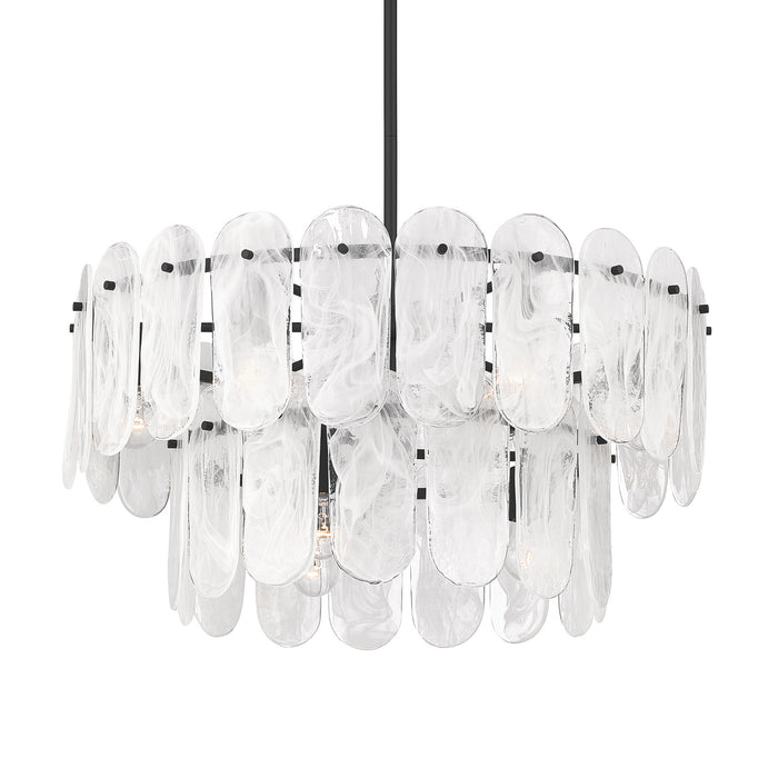 Minka-Lavery - 2599-899 - Nine Light Pendant - Oldmill - Dark Matte Black