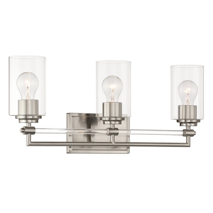 Minka-Lavery - 2643-84 - Three Light Vanity - Binsly - Brushed Nickel