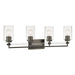 Minka-Lavery - 2644-749 - Four Light Vanity - Binsly - Rustic Gun Metal
