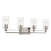 Minka-Lavery - 2644-84 - Four Light Vanity - Binsly - Brushed Nickel