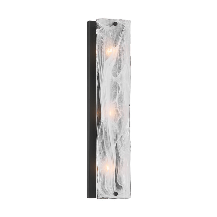 Minka-Lavery - 3633-899 - Three Light Vanity - Veil - Dark Matte Black
