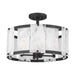 Minka-Lavery - 3635-899 - Four Light Semi-Flush Mount - Veil - Dark Matte Black