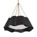 Minka-Lavery - 3954-796 - Four Light Pendant - Waveform - Dark Bronze
