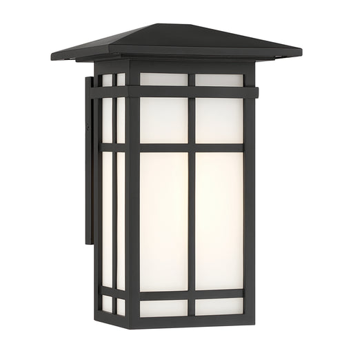 Grydton One Light Wall Sconce Dark Matte Black
