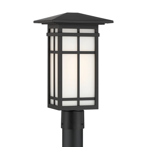 Grydton One Light Post Lantern Dark Matte Black
