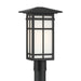 Minka-Lavery - 71185-899 - One Light Post Lantern - Grydton - Dark Matte Black