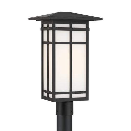 Grydton One Light Post Lantern Dark Matte Black