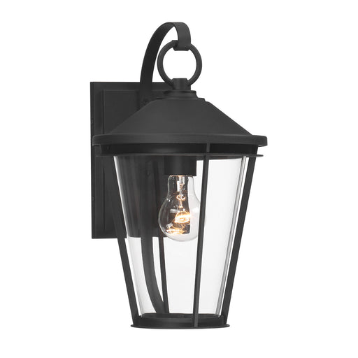 Outremont One Light Wall Sconce Sand Coal Black