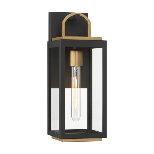Fenmark One Light Wall Sconce Dark Matte Black