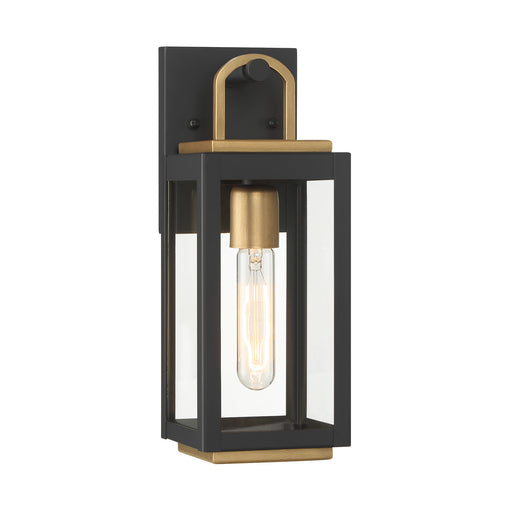 Fenmark One Light Wall Sconce Dark Matte Black