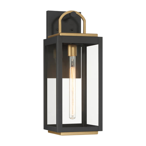 Fenmark One Light Wall Sconce Dark Matte Black