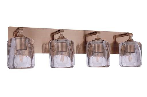 Andie Four Light Vanity Satin Brass