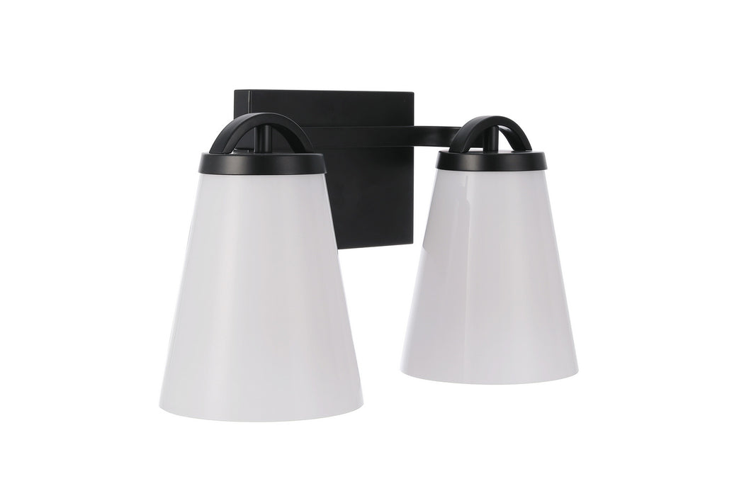 Craftmade - 20714FB2 - Two Light Vanity - Zane - Flat Black