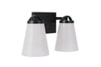 Craftmade - 20714FB2 - Two Light Vanity - Zane - Flat Black