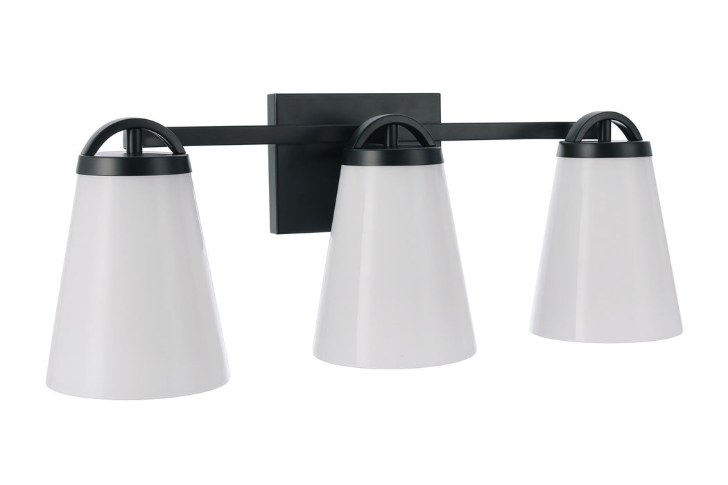 Craftmade - 20723FB3 - Three Light Vanity - Zane - Flat Black