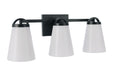 Craftmade - 20723FB3 - Three Light Vanity - Zane - Flat Black