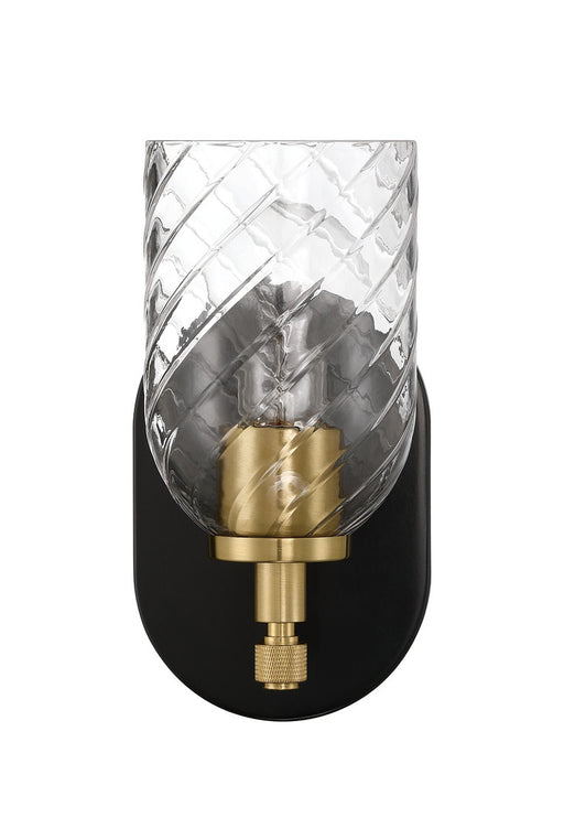 Craftmade - 60301-FBSB-C - One Light Wall Sconce - Council - Flat Black/Satin Brass