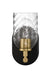 Craftmade - 60301-FBSB-C - One Light Wall Sconce - Council - Flat Black/Satin Brass