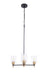Craftmade - 60323-FBSB-C - Three Light Chandelier - Council - Flat Black/Satin Brass