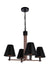 Craftmade - 60924-FBSB - Four Light Chandelier - Blake - Flat Black/Satin Brass