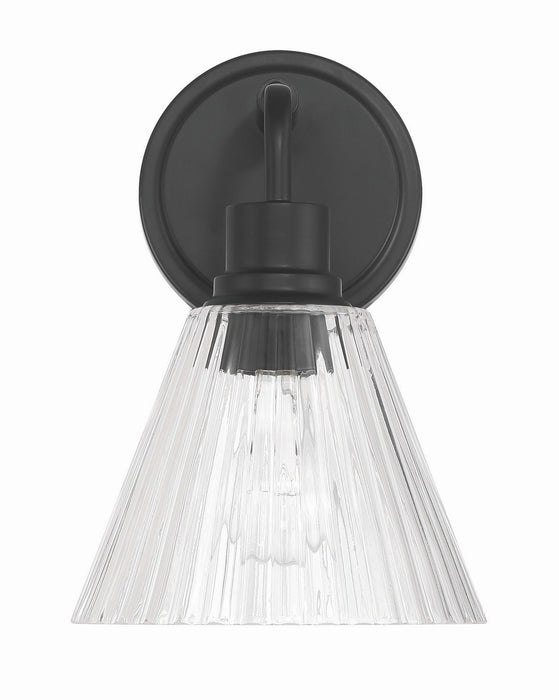 Craftmade - 61101-FB - One Light Wall Sconce - Pleated - Flat Black