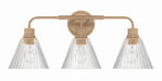 Craftmade - 61103-CPZ - Three Light Vanity - Pleated - Premium Bronze