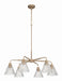 Craftmade - 61126-CPZ - Six Light Chandelier - Pleated - Premium Bronze
