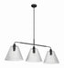 Craftmade - 61173-FB - Three Light Vanity - Pleated - Flat Black