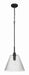 Craftmade - 61192-FB - One Light Pendant - Pleated - Flat Black