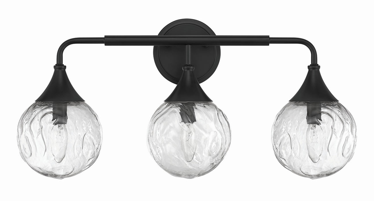 Craftmade - 61203-FB - Three Light Vanity - Reflection - Flat Black