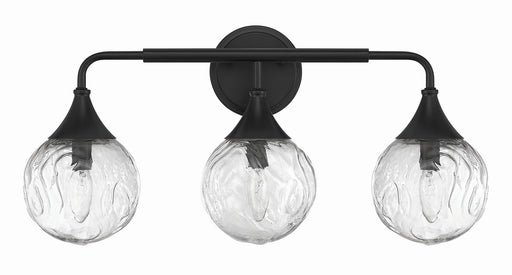 Reflection Three Light Vanity Flat Black