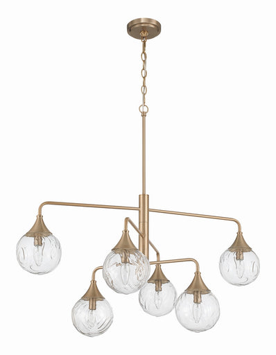 Reflection Six Light Chandelier Premium Bronze