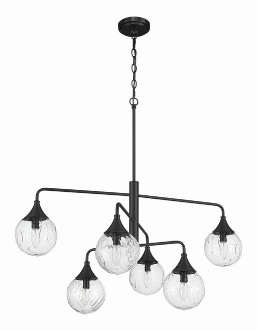 Craftmade - 61226-FB - Six Light Chandelier - Reflection - Flat Black
