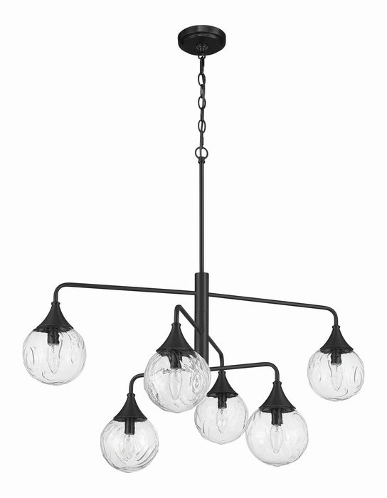 Craftmade - 61226-FB - Six Light Chandelier - Reflection - Flat Black