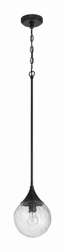 Reflection One Light Mini Pendant Flat Black