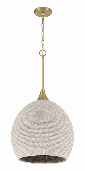 Craftmade - 61391W-SB - One Light Pendant - Keira - Satin Brass