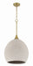 Craftmade - 61391W-SB - One Light Pendant - Keira - Satin Brass
